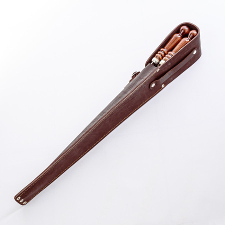 A set of skewers 670*12*3 mm in brown leather case в Нарьян-Маре