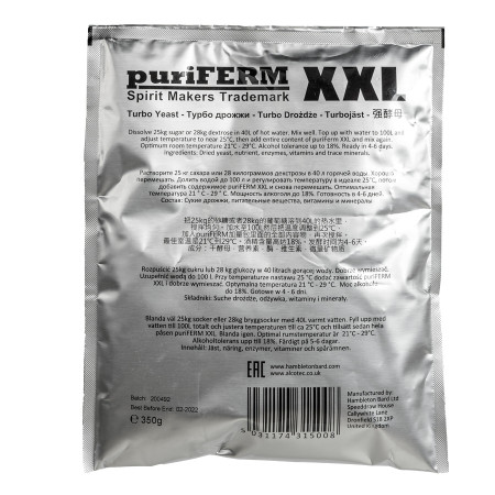 Turbo yeast alcohol "PuriFerm XXL" (350 gr) в Нарьян-Маре