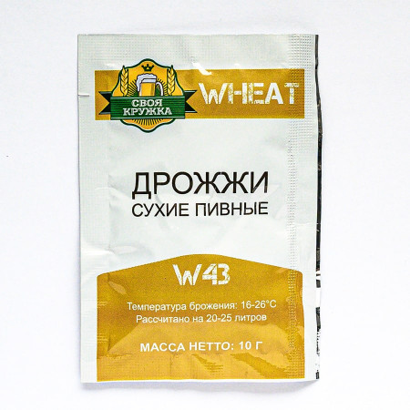 Dry beer yeast "Svoya mug" Wheat W43 в Нарьян-Маре