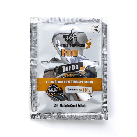 Turbo yeast alcohol BragMan "RUM TURBO" (72 gr) в Нарьян-Маре