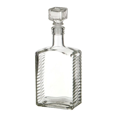 Бутылка (штоф) "Кристалл" стеклянная 0,5 литра с пробкой  в Нарьян-Маре